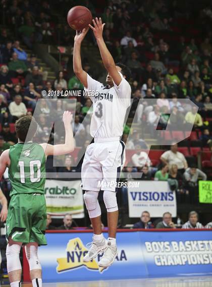 Thumbnail 3 in Seton Catholic Central vs. Mekeel Christian Academy (NYSPHSAA Class B Final) photogallery.
