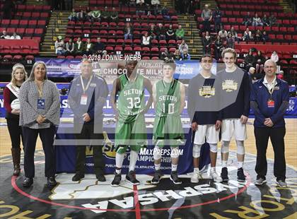 Thumbnail 3 in Seton Catholic Central vs. Mekeel Christian Academy (NYSPHSAA Class B Final) photogallery.