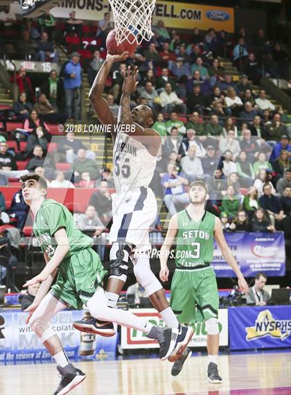 Thumbnail 2 in Seton Catholic Central vs. Mekeel Christian Academy (NYSPHSAA Class B Final) photogallery.