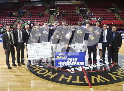 Thumbnail 1 in Seton Catholic Central vs. Mekeel Christian Academy (NYSPHSAA Class B Final) photogallery.