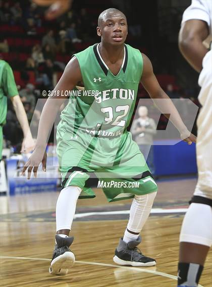 Thumbnail 3 in Seton Catholic Central vs. Mekeel Christian Academy (NYSPHSAA Class B Final) photogallery.
