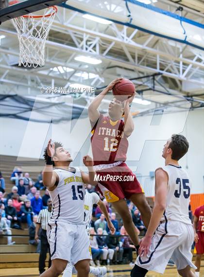 Thumbnail 1 in Ithaca vs. Pine Bush (NYSPHSAA Class AA Regional Semifinal) photogallery.