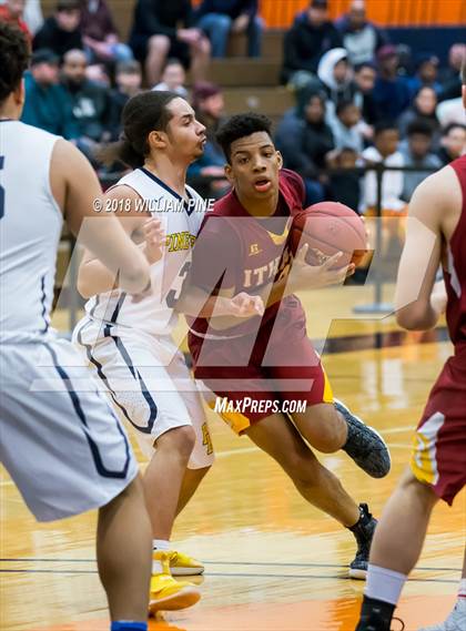 Thumbnail 1 in Ithaca vs. Pine Bush (NYSPHSAA Class AA Regional Semifinal) photogallery.