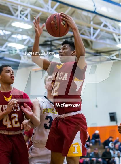 Thumbnail 2 in Ithaca vs. Pine Bush (NYSPHSAA Class AA Regional Semifinal) photogallery.