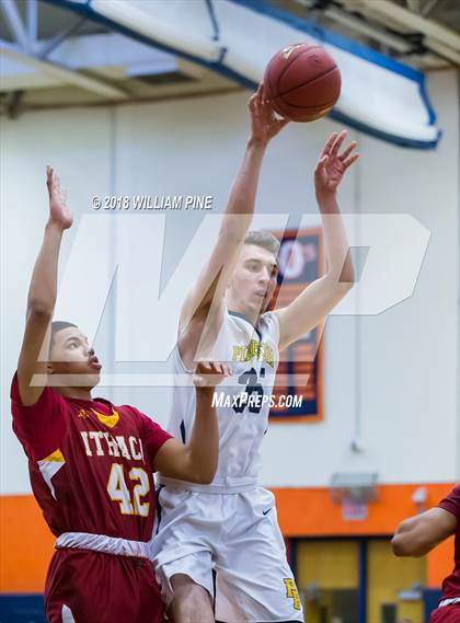 Thumbnail 1 in Ithaca vs. Pine Bush (NYSPHSAA Class AA Regional Semifinal) photogallery.