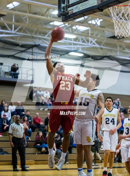 Thumbnail 1 in Ithaca vs. Pine Bush (NYSPHSAA Class AA Regional Semifinal) photogallery.
