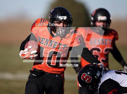 Thumbnail 3 in Strasburg vs. Bennett (CHSAA 1A Semifinal) photogallery.