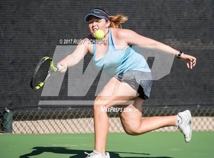 Thumbnail 3 in Corona Del Mar vs.Clovis West (CIF SoCal Regional Girls Tennis Championships) photogallery.