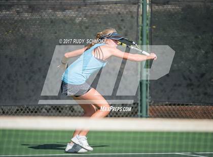 Thumbnail 2 in Corona Del Mar vs.Clovis West (CIF SoCal Regional Girls Tennis Championships) photogallery.