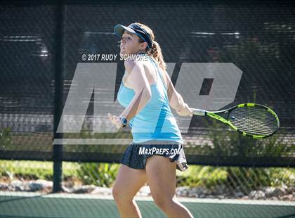 Thumbnail 2 in Corona Del Mar vs.Clovis West (CIF SoCal Regional Girls Tennis Championships) photogallery.