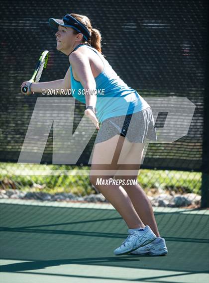 Thumbnail 1 in Corona Del Mar vs.Clovis West (CIF SoCal Regional Girls Tennis Championships) photogallery.