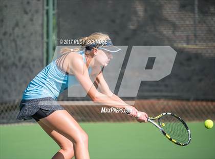 Thumbnail 2 in Corona Del Mar vs.Clovis West (CIF SoCal Regional Girls Tennis Championships) photogallery.