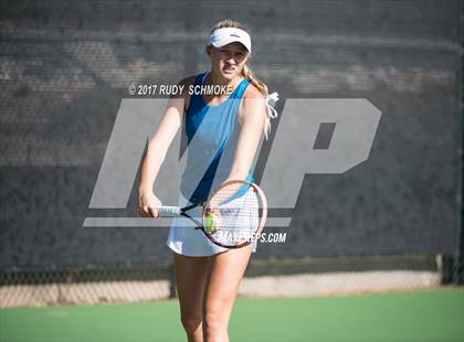 Thumbnail 3 in Corona Del Mar vs.Clovis West (CIF SoCal Regional Girls Tennis Championships) photogallery.