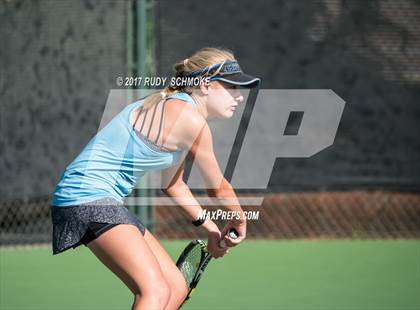 Thumbnail 1 in Corona Del Mar vs.Clovis West (CIF SoCal Regional Girls Tennis Championships) photogallery.