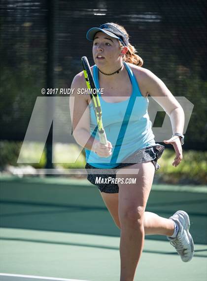 Thumbnail 3 in Corona Del Mar vs.Clovis West (CIF SoCal Regional Girls Tennis Championships) photogallery.