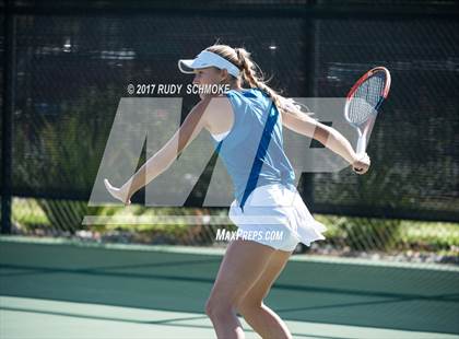 Thumbnail 3 in Corona Del Mar vs.Clovis West (CIF SoCal Regional Girls Tennis Championships) photogallery.