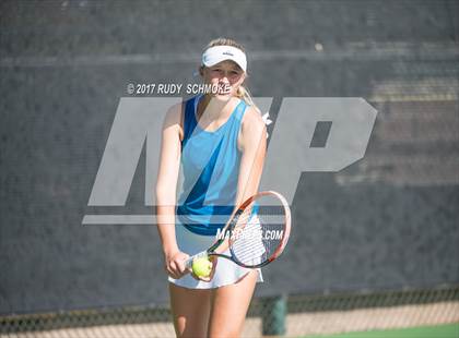 Thumbnail 2 in Corona Del Mar vs.Clovis West (CIF SoCal Regional Girls Tennis Championships) photogallery.