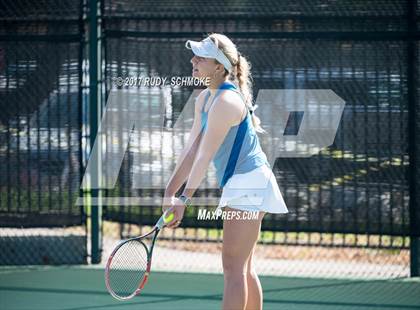 Thumbnail 1 in Corona Del Mar vs.Clovis West (CIF SoCal Regional Girls Tennis Championships) photogallery.