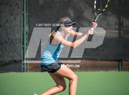 Thumbnail 2 in Corona Del Mar vs.Clovis West (CIF SoCal Regional Girls Tennis Championships) photogallery.