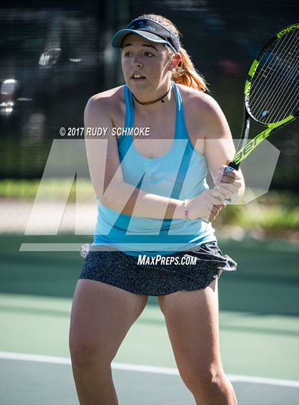 Thumbnail 2 in Corona Del Mar vs.Clovis West (CIF SoCal Regional Girls Tennis Championships) photogallery.