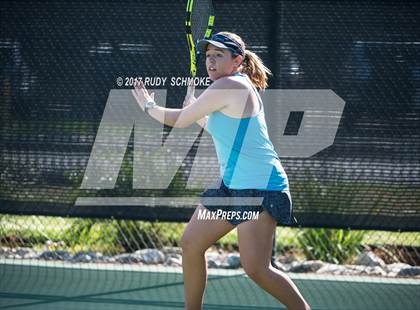 Thumbnail 1 in Corona Del Mar vs.Clovis West (CIF SoCal Regional Girls Tennis Championships) photogallery.