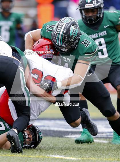 Thumbnail 2 in Manvel @ Cedar Park (UIL 5A Division 1 Quarterfinal) photogallery.