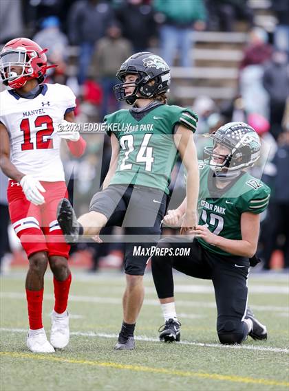 Thumbnail 1 in Manvel @ Cedar Park (UIL 5A Division 1 Quarterfinal) photogallery.