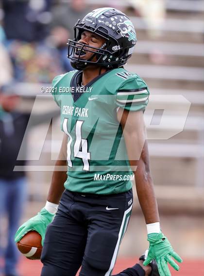Thumbnail 2 in Manvel @ Cedar Park (UIL 5A Division 1 Quarterfinal) photogallery.