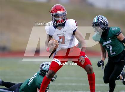Thumbnail 3 in Manvel @ Cedar Park (UIL 5A Division 1 Quarterfinal) photogallery.