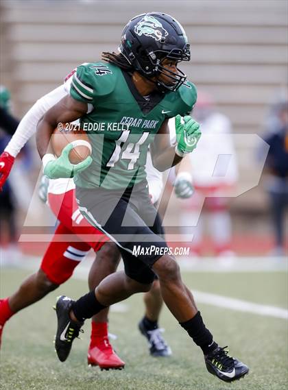Thumbnail 2 in Manvel @ Cedar Park (UIL 5A Division 1 Quarterfinal) photogallery.