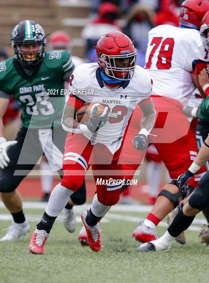 Thumbnail 2 in Manvel @ Cedar Park (UIL 5A Division 1 Quarterfinal) photogallery.