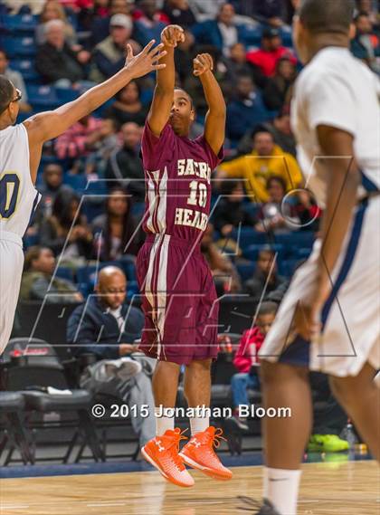 Thumbnail 3 in Sacred Heart vs Notre Dame Catholic (MLK Classic) photogallery.