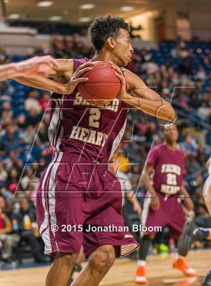 Thumbnail 2 in Sacred Heart vs Notre Dame Catholic (MLK Classic) photogallery.