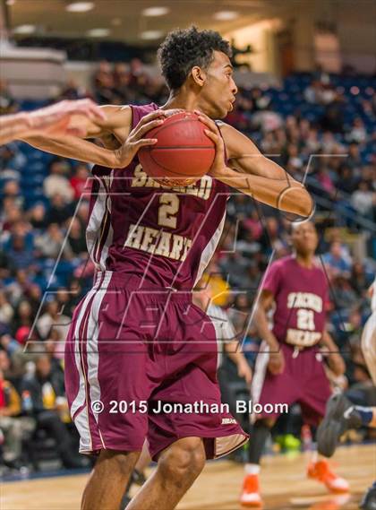 Thumbnail 2 in Sacred Heart vs Notre Dame Catholic (MLK Classic) photogallery.