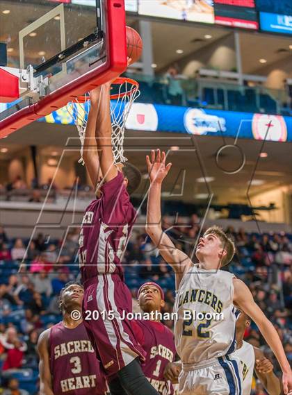 Thumbnail 3 in Sacred Heart vs Notre Dame Catholic (MLK Classic) photogallery.