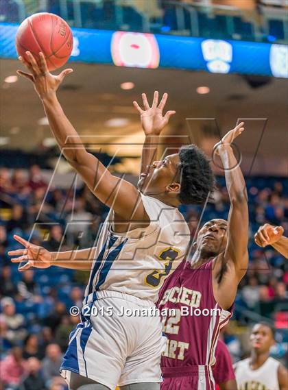 Thumbnail 1 in Sacred Heart vs Notre Dame Catholic (MLK Classic) photogallery.