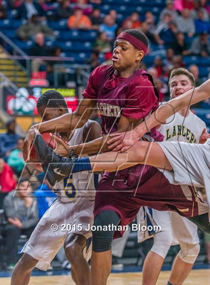 Thumbnail 3 in Sacred Heart vs Notre Dame Catholic (MLK Classic) photogallery.
