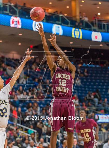 Thumbnail 1 in Sacred Heart vs Notre Dame Catholic (MLK Classic) photogallery.