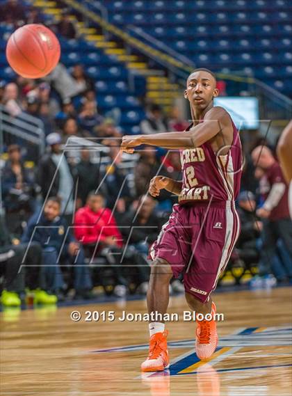 Thumbnail 2 in Sacred Heart vs Notre Dame Catholic (MLK Classic) photogallery.