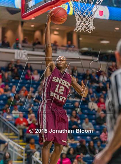 Thumbnail 1 in Sacred Heart vs Notre Dame Catholic (MLK Classic) photogallery.