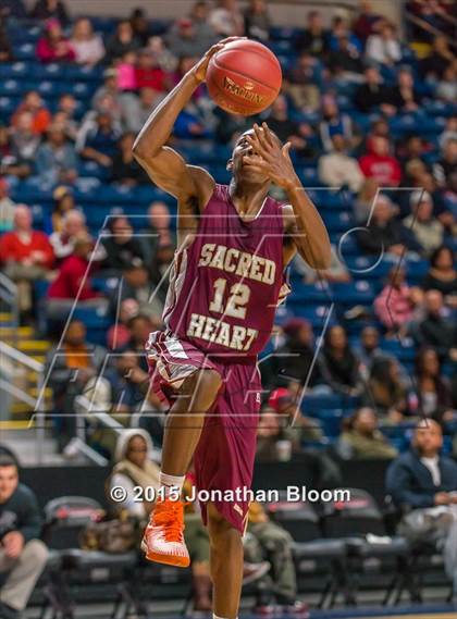 Thumbnail 3 in Sacred Heart vs Notre Dame Catholic (MLK Classic) photogallery.