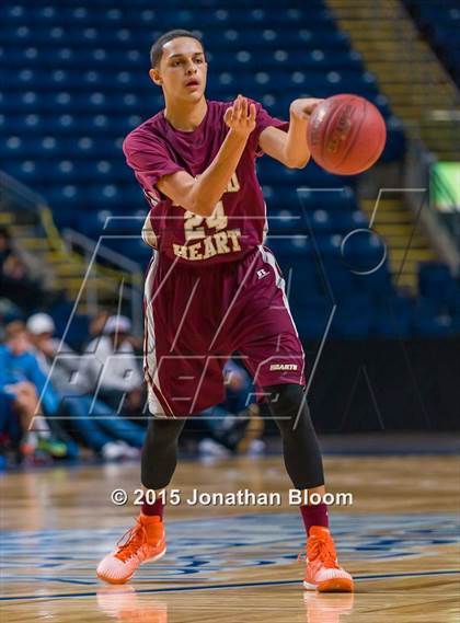 Thumbnail 1 in Sacred Heart vs Notre Dame Catholic (MLK Classic) photogallery.