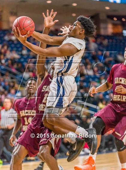 Thumbnail 3 in Sacred Heart vs Notre Dame Catholic (MLK Classic) photogallery.