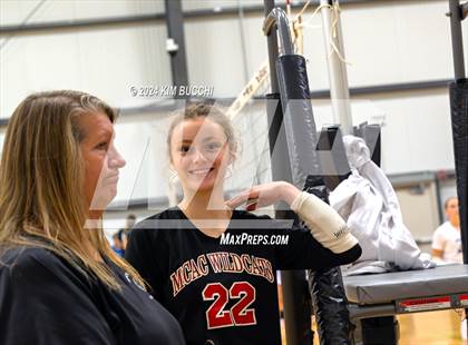 Thumbnail 1 in Mishawaka HomeSchool vs Cincinnati HomeSchool (Midwest Volleyball Classic) photogallery.