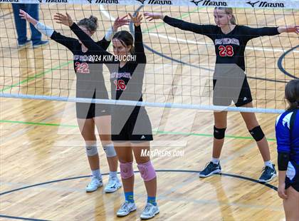 Thumbnail 1 in Mishawaka HomeSchool vs Cincinnati HomeSchool (Midwest Volleyball Classic) photogallery.