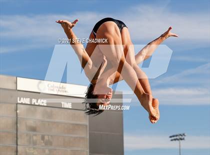 Thumbnail 2 in AIA Division I,III Diving Semifinals photogallery.
