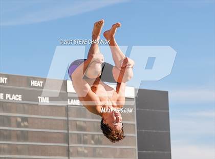 Thumbnail 1 in AIA Division I,III Diving Semifinals photogallery.