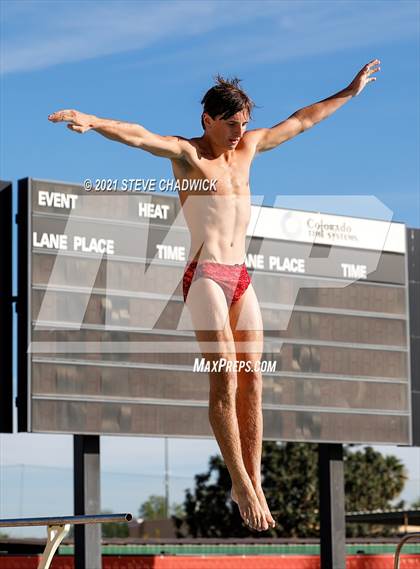 Thumbnail 1 in AIA Division I,III Diving Semifinals photogallery.