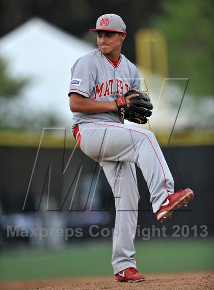 Thumbnail 3 in Oaks Christian vs. Mater Dei (Boras Classic - South Bracket) photogallery.