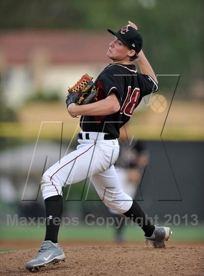 Thumbnail 3 in Oaks Christian vs. Mater Dei (Boras Classic - South Bracket) photogallery.